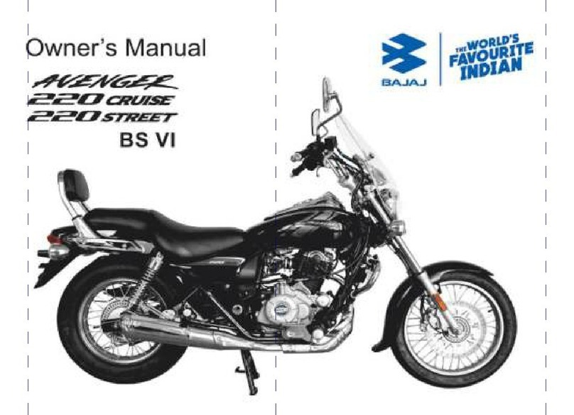 Bajaj AVENGER 220 CRUISE User manual
