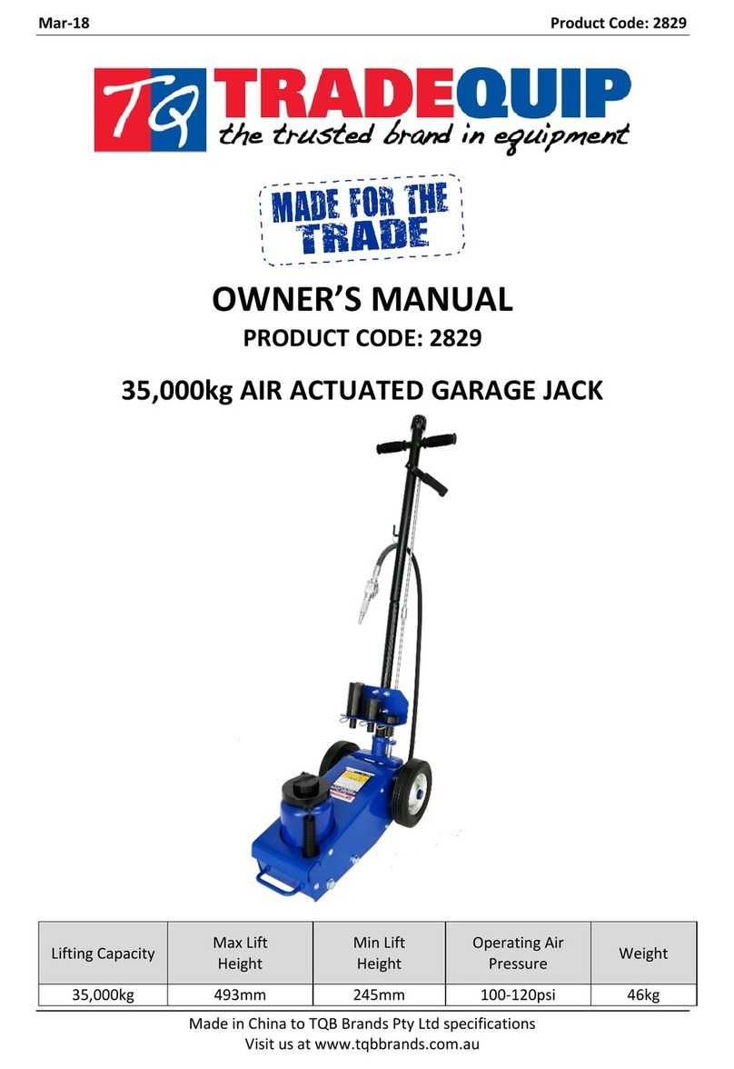 TradeQuip 2829 User manual