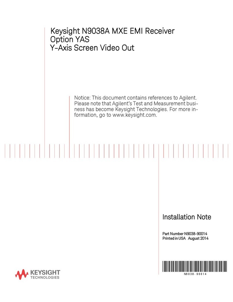 Keysight N9038A Installation and operation manual