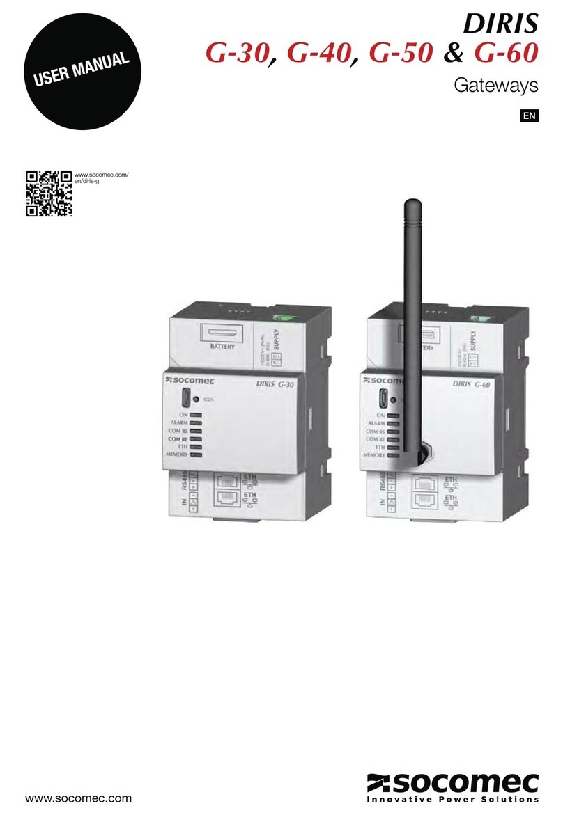 socomec DIRIS G-30 user manual