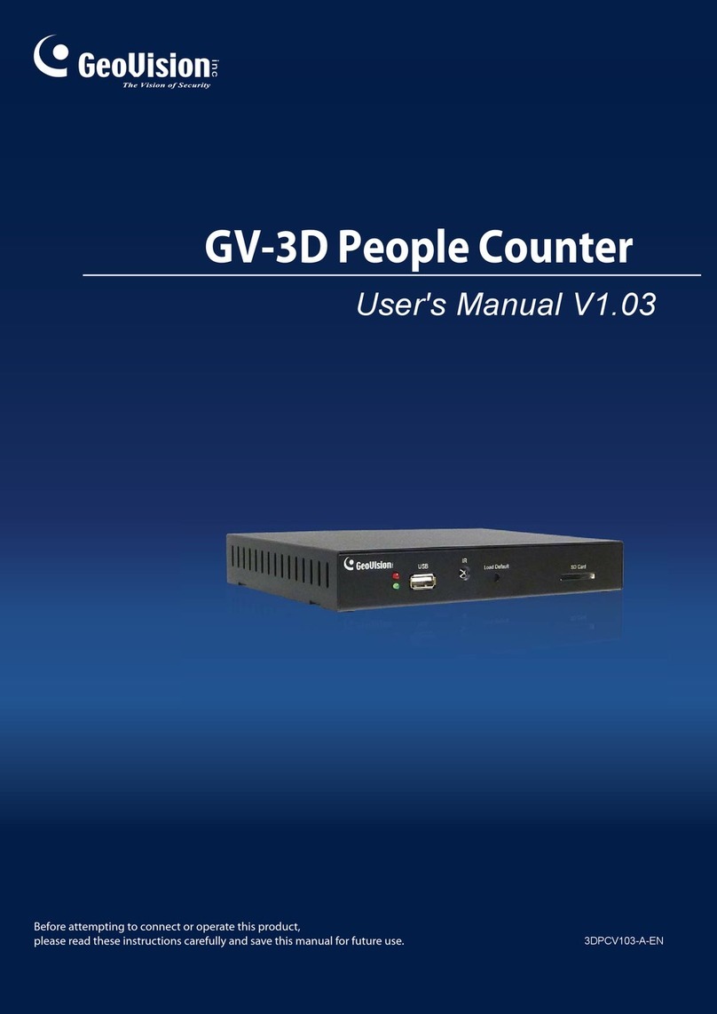 GeoVision GV-3D People Counter V2 user manual