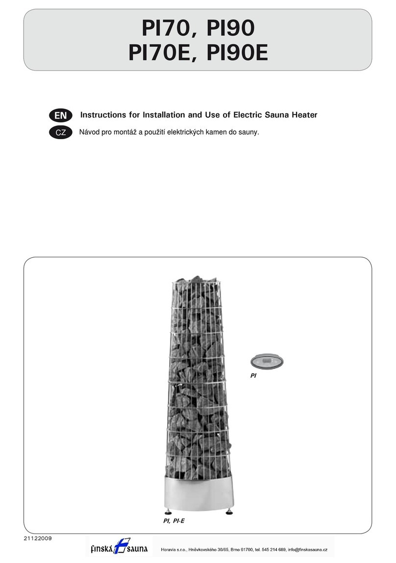 Harvia PI Series Instructions for installation and use