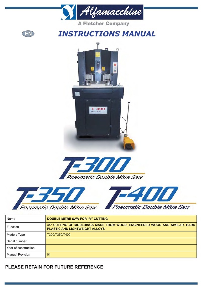 FLETCHER Alfamacchine T-300 instruction manual