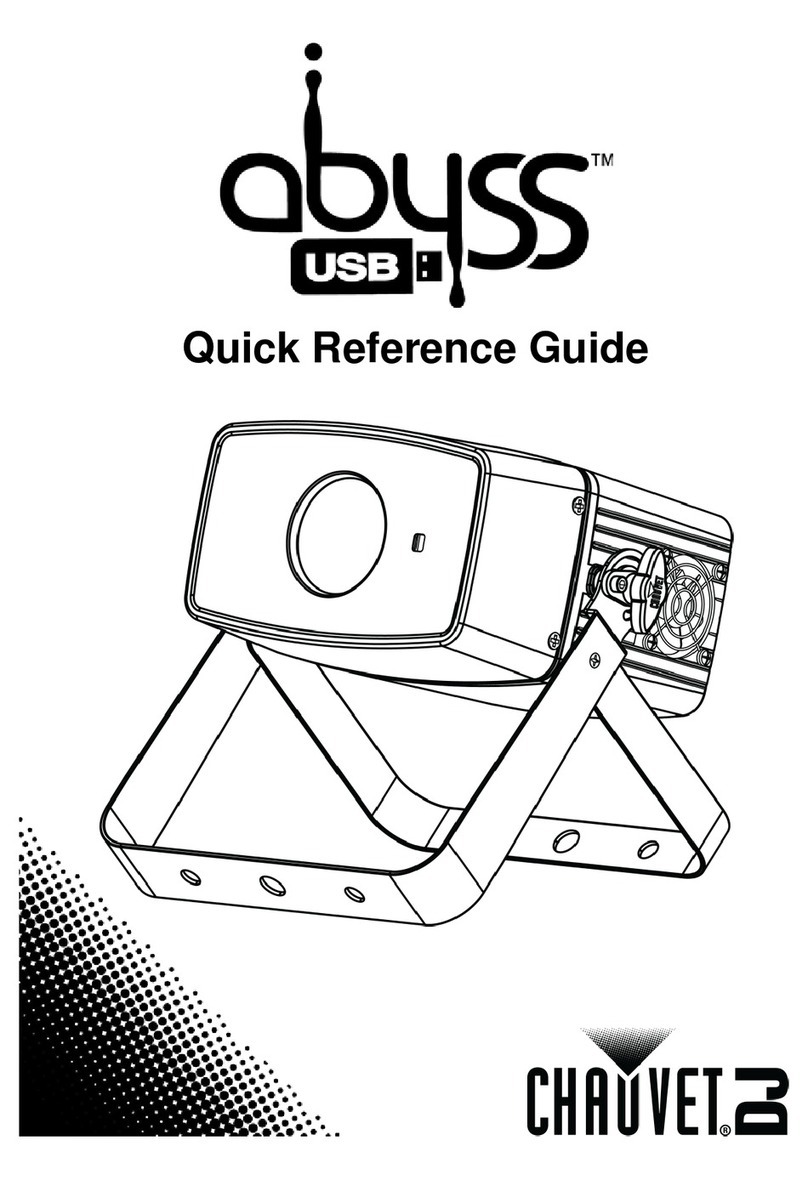 Chauvet Abyss Led Quick reference guide
