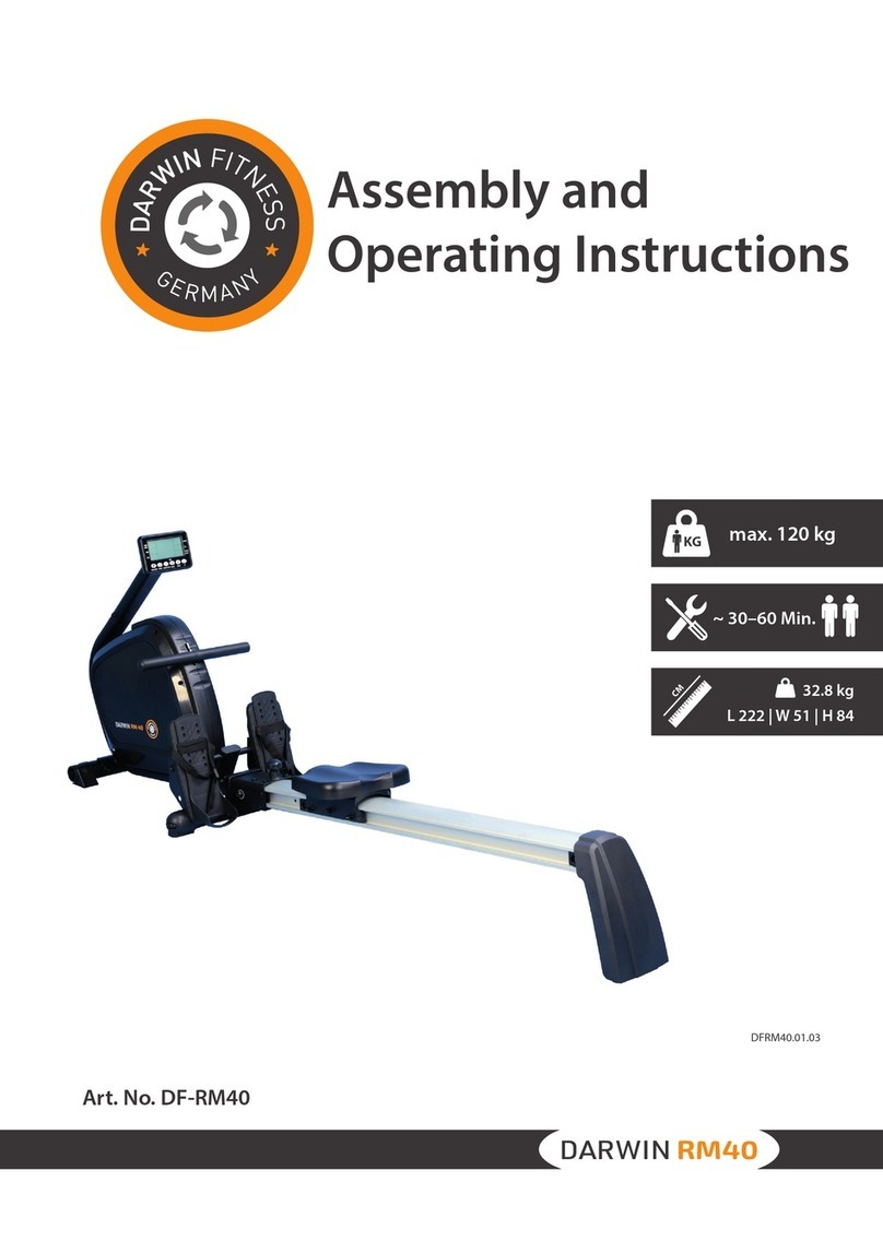 DarwinFitness DARWIN RM40 Assembly and operating instructions