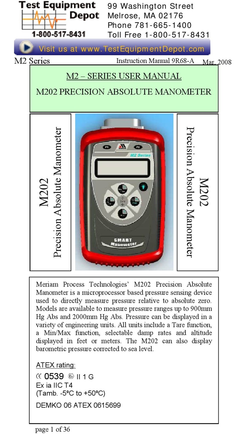 Meriam M2 Series User manual