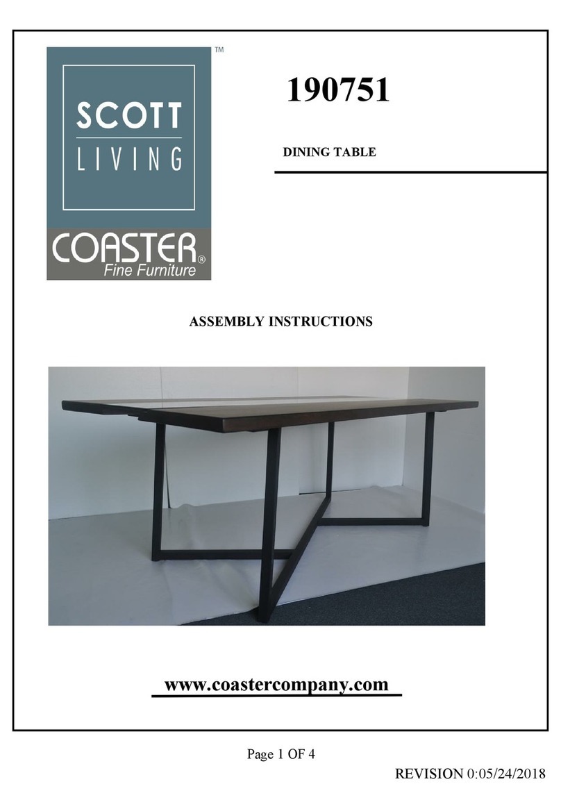 Coaster 190751 Assembly instructions