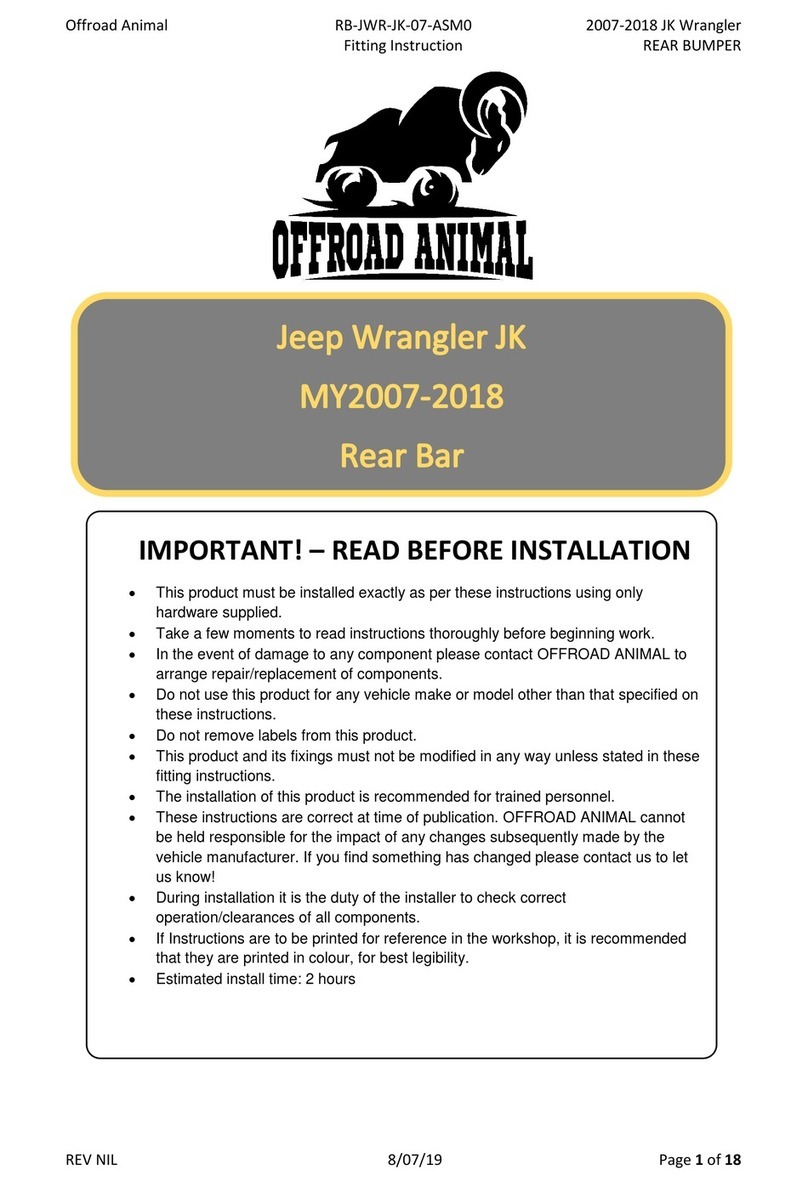 Offroad Animal RB-JWR-JK-07-ASM0 User manual