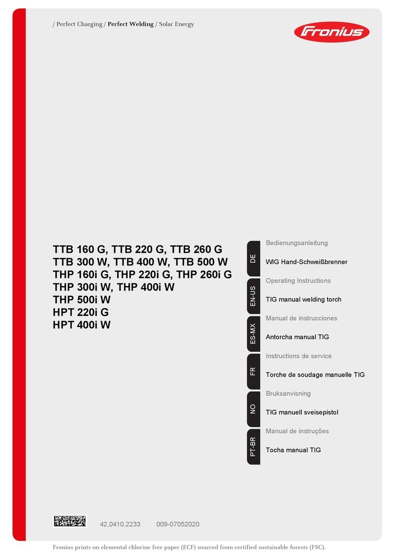 FRO­NIUS TTB 160 G User manual