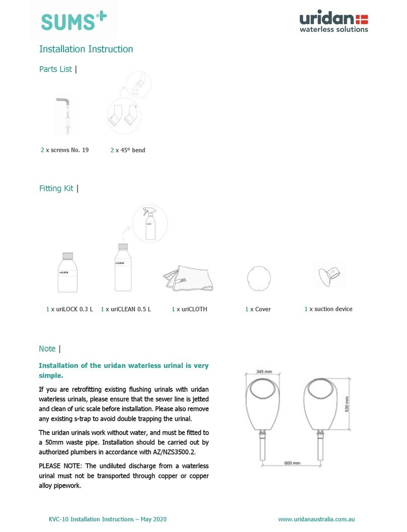 SUMS uridan CADET KVC-10 User manual