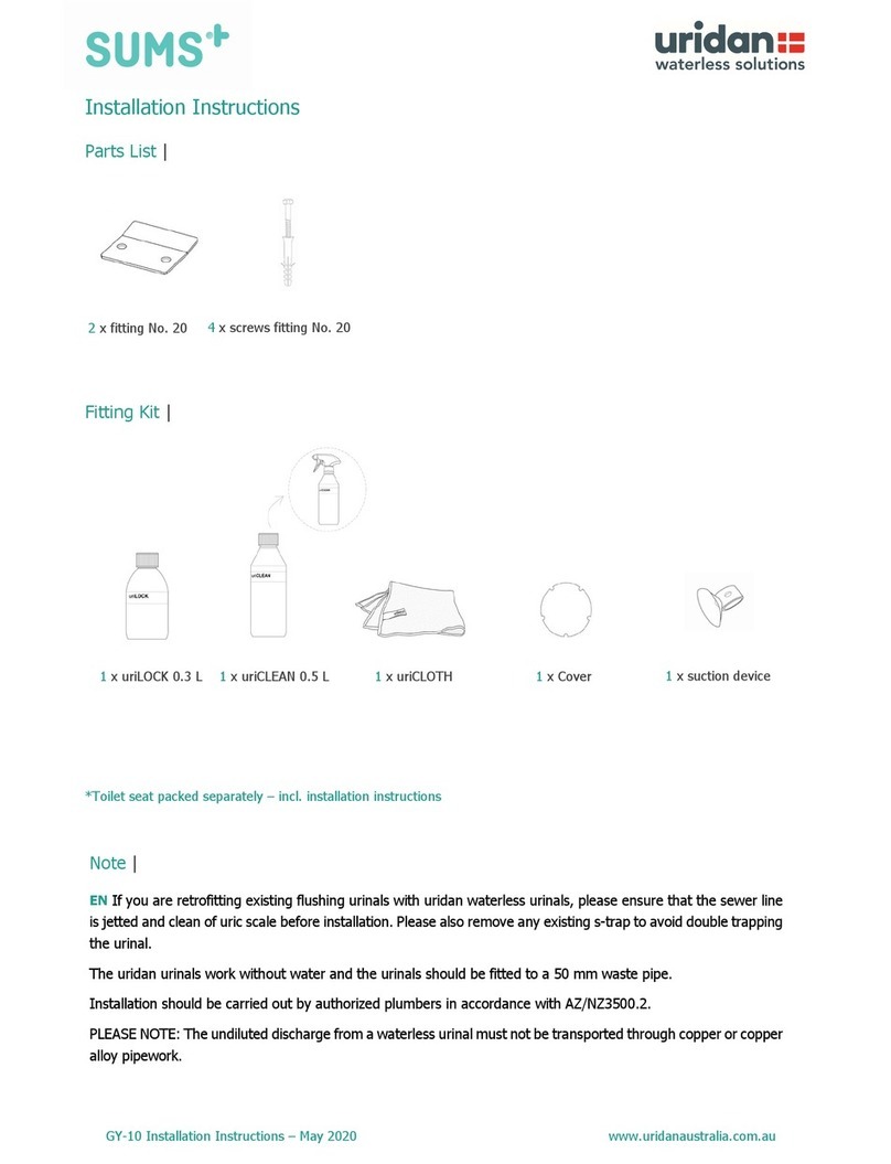 SUMS uridan COMPASS GY-W installation instructions