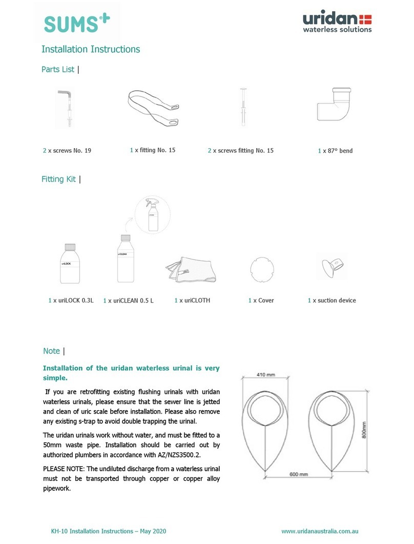 SUMS uridan ADMIRAL KH-10 installation instructions