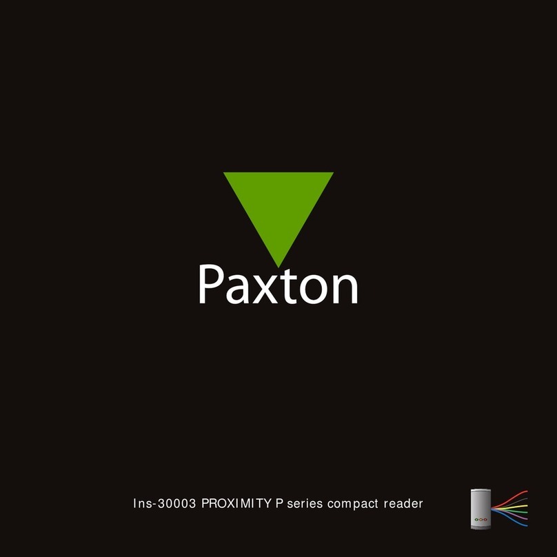 Paxton Ins-30003 PROXIMITY P Series User manual