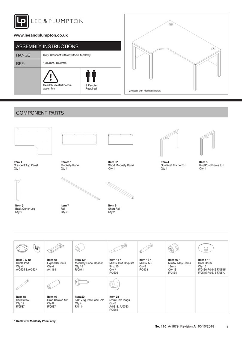 Lee & Plumpton Crescent User manual