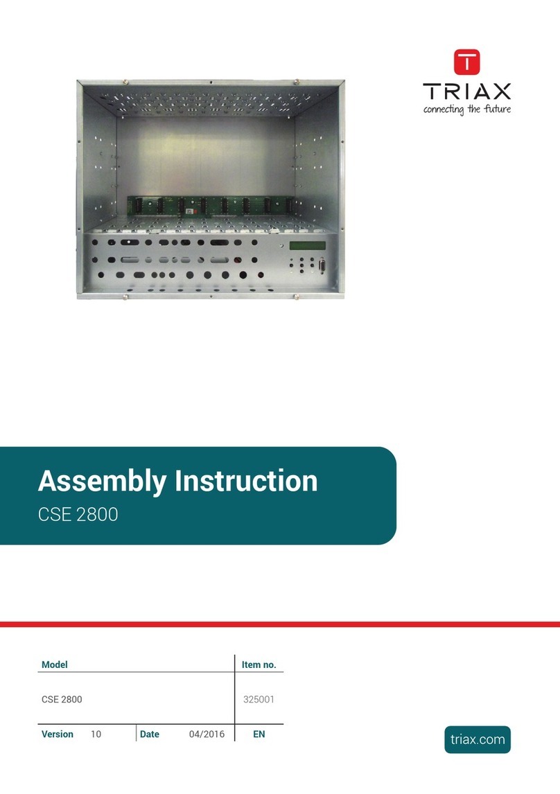 Triax CSE 2800 Assembly instruction