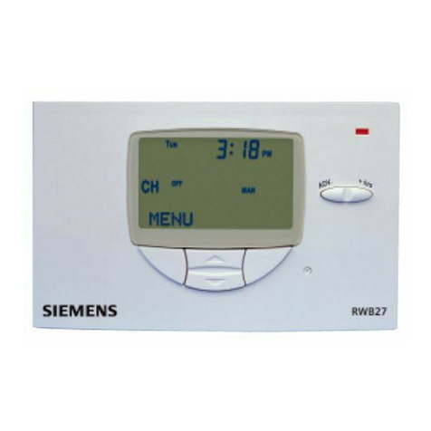Siemens RWB27 Timeswitch manual