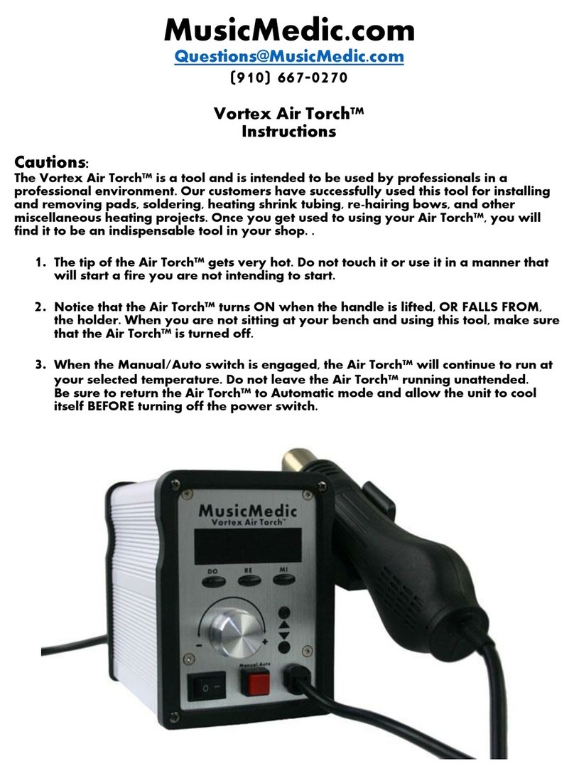 MusicMedic Vortex Air Torch instructions