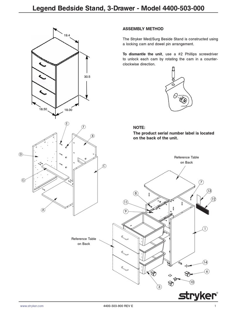 Stryker Legend 4400-503-000 manual