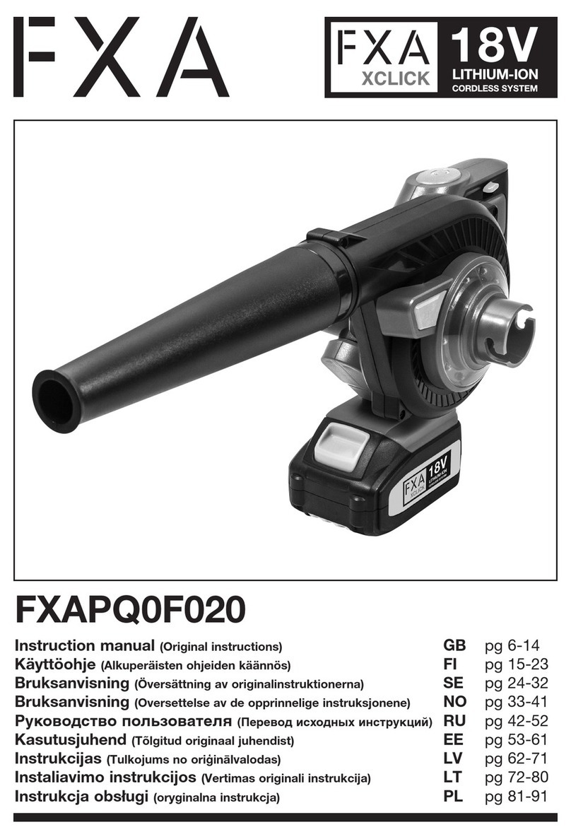 FXA XCLICK FXAPQ0F020 instruction manual