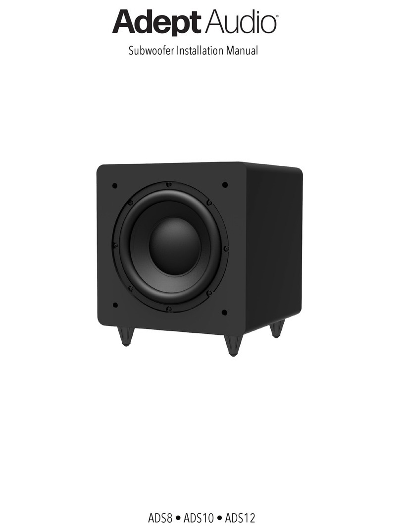 Adept Audio ADS8 installation manual
