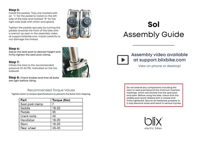 Blix Sol User manual