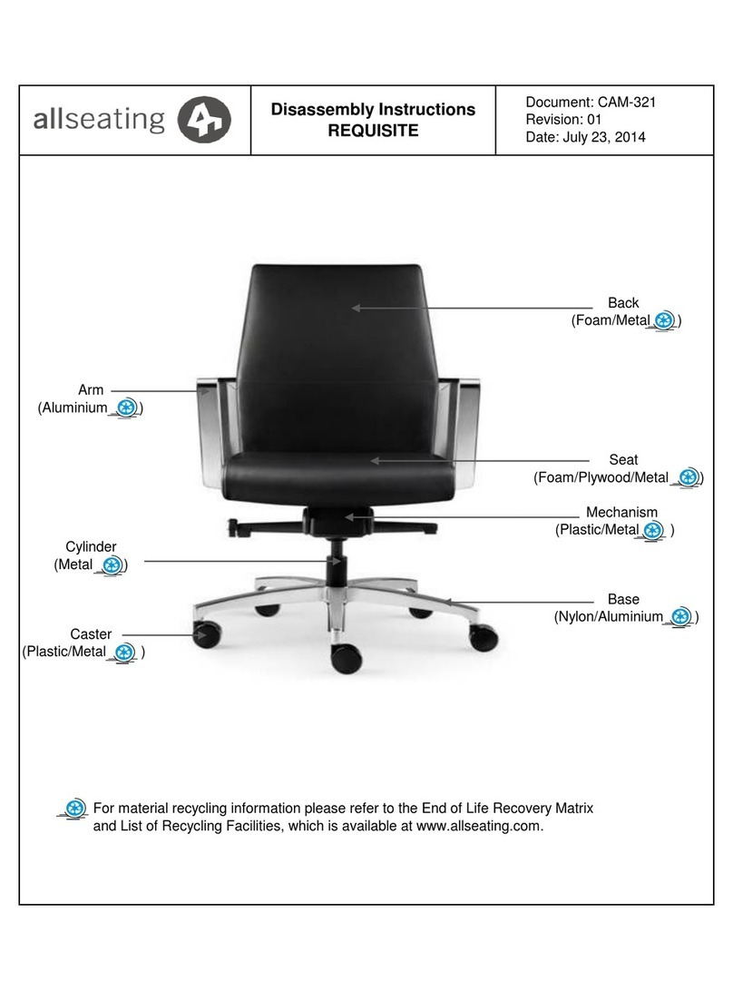 Allseating REQUISITE Disassembly instructions