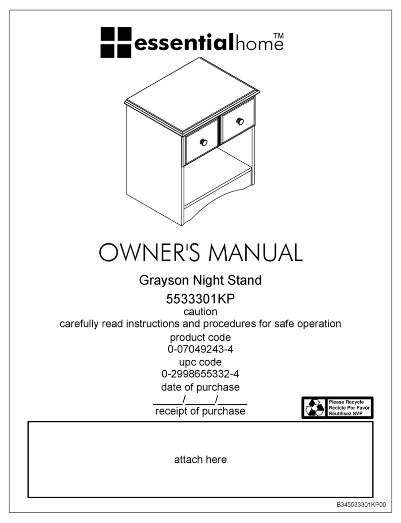 Essential Home Grayson 5533301KP User manual Essential Home Grayson 5533301KP User manual