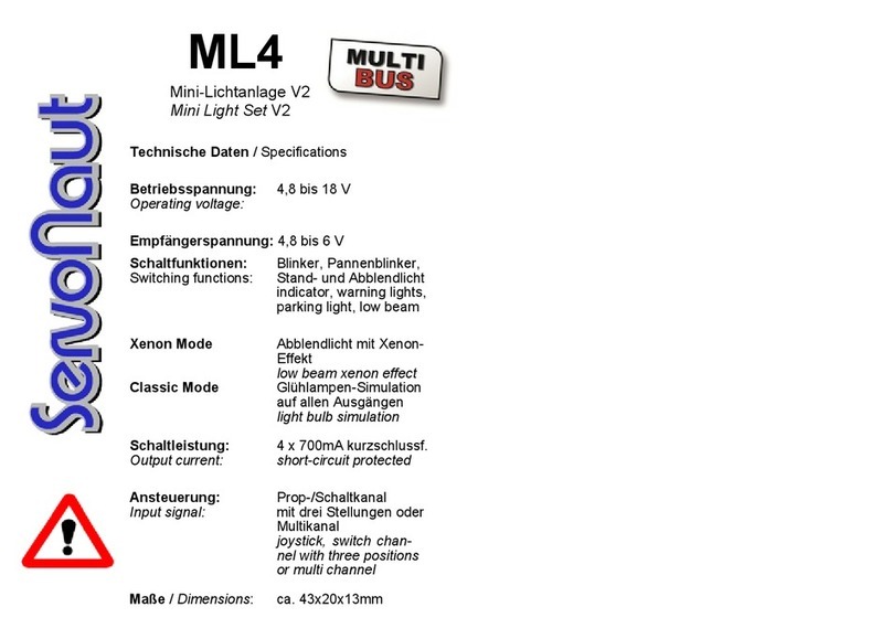 Servonaut ML4 User manual