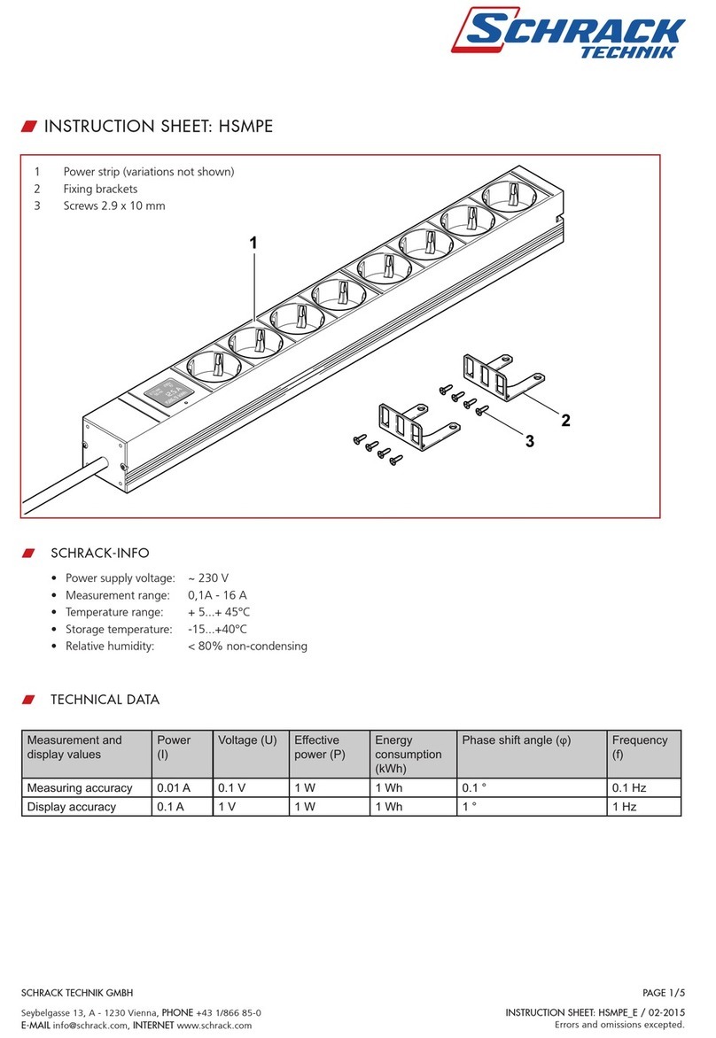 Schrack Technik HSMPES06 instruction sheet