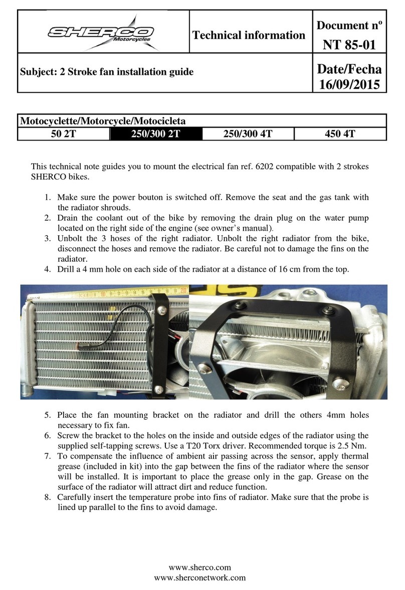 SHERCO 6202 installation guide