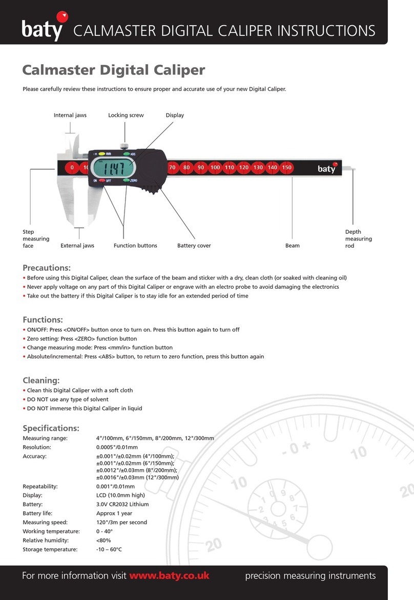 baty CALMASTER instructions