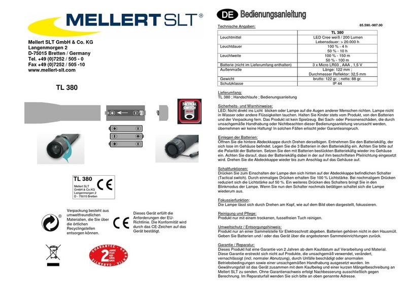 Mellert SLT TL 380 User manual
