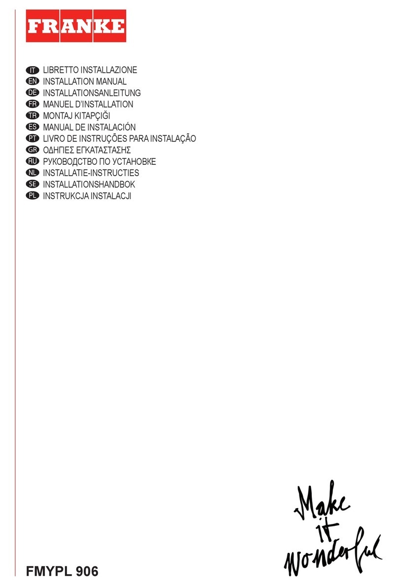 Franke FMYPL 906 installation manual