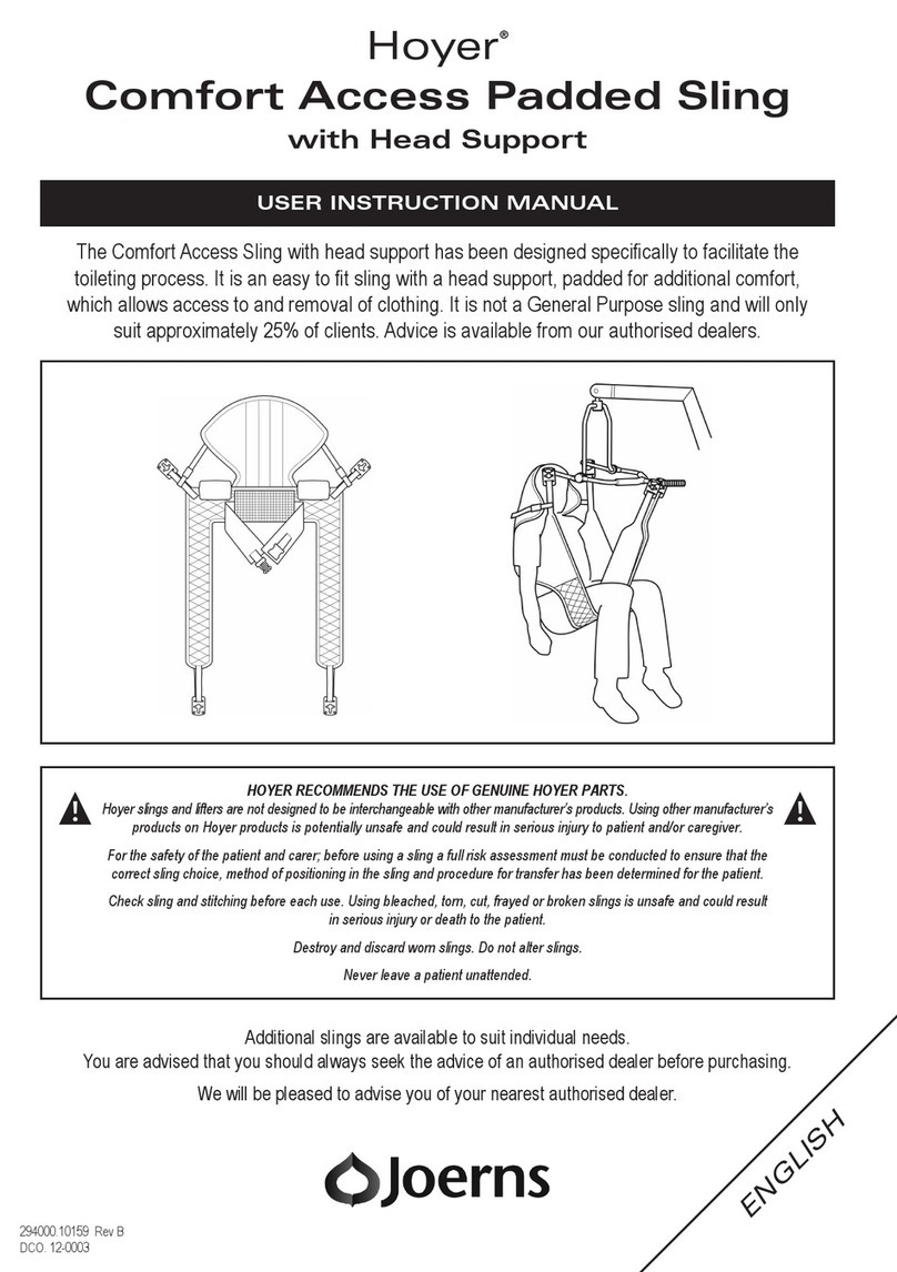 Joerns Hoyer Comfort Access Operator's manual Joerns Hoyer Comfort Access Operator's manual