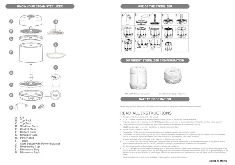 BABYBELLE BBS04 Instructional manual