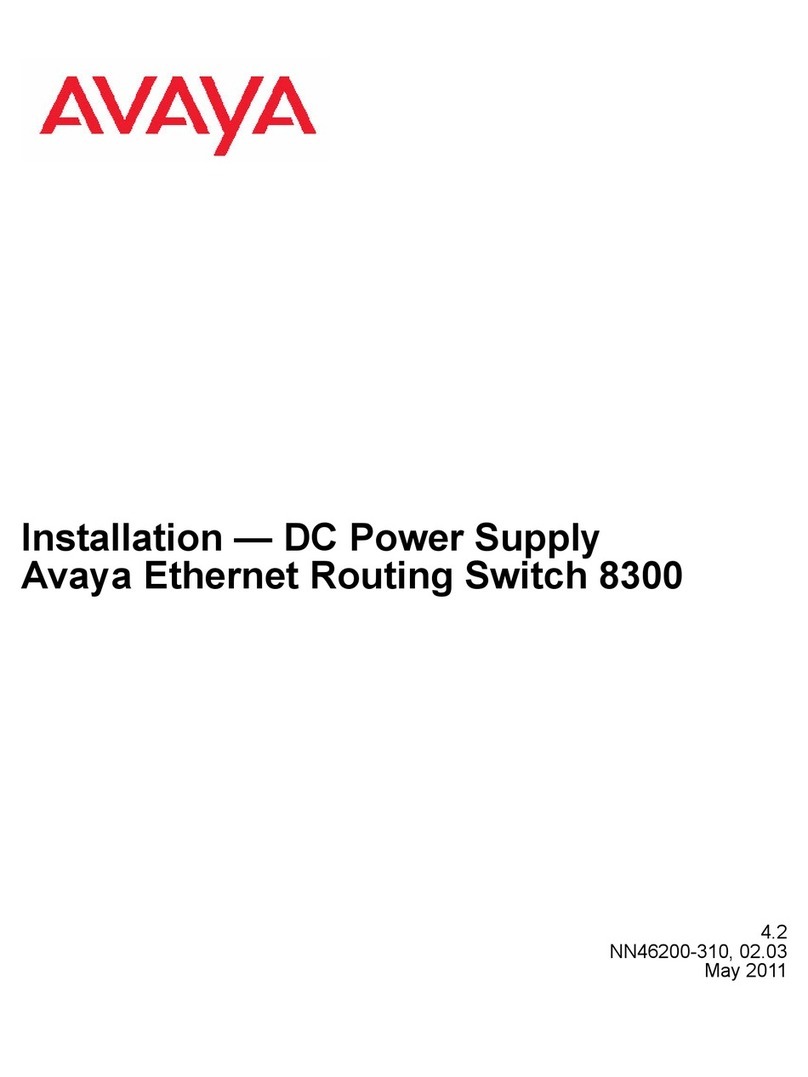 Avaya Ethernet Routing Switch 8300 Series Installation