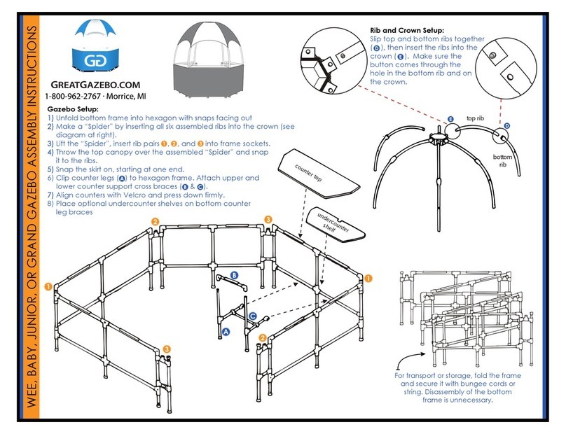 Great Gazebo Wee Assembly instructions