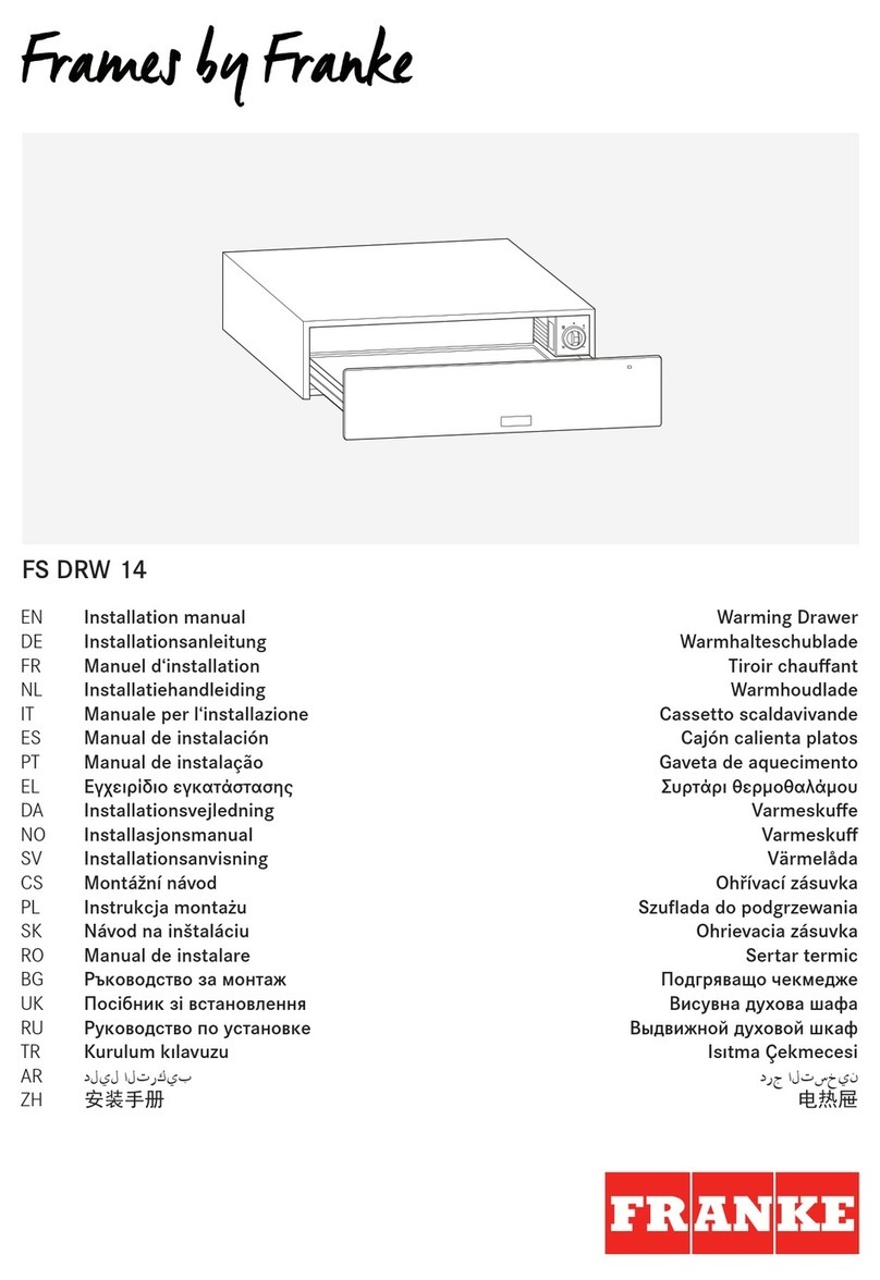 Franke Frames by Franke FS DRW 14 installation manual