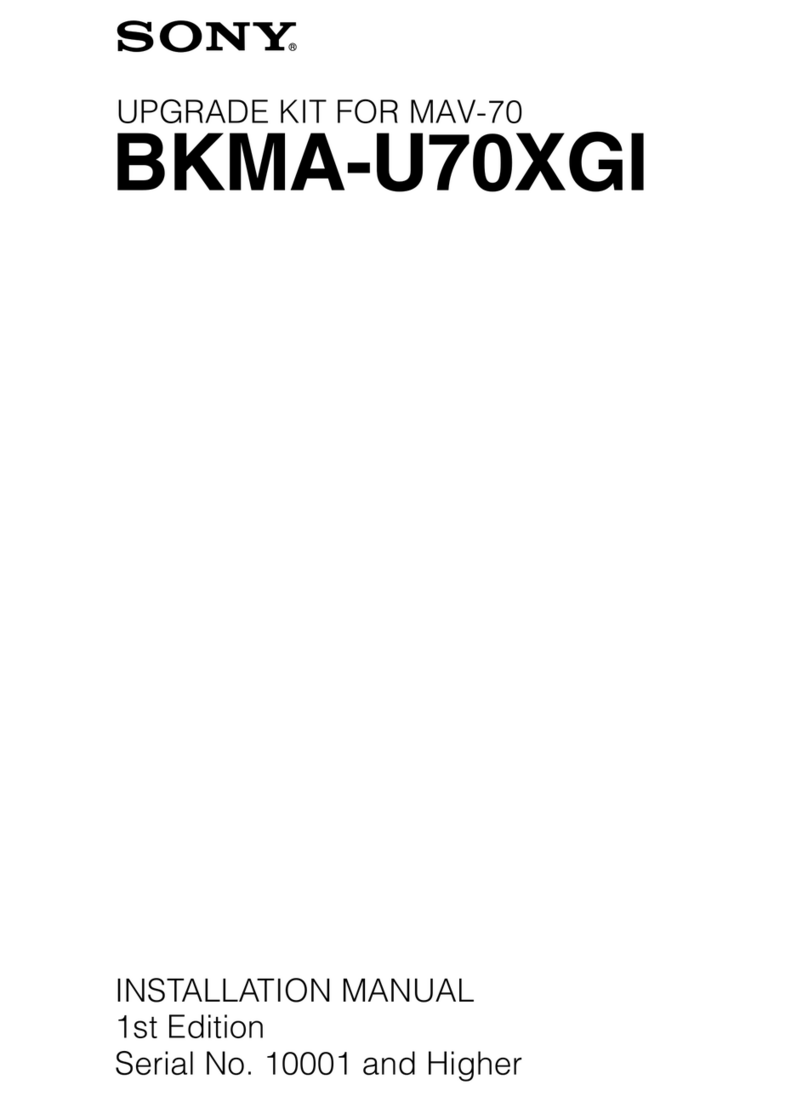 Sony BKMA-U70XGI User manual