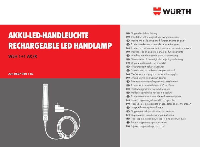 Würth WLH 1+1 AC/R operating instructions