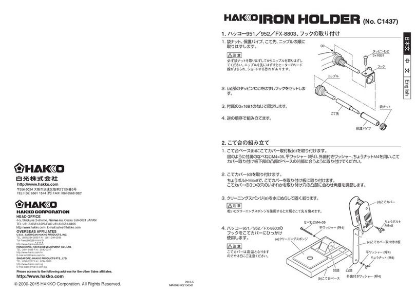 Hakko Electronics C1437 User manual