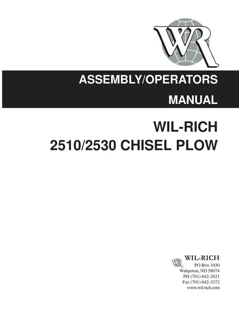 WIL-RICH 2510 Assembly & operators manual