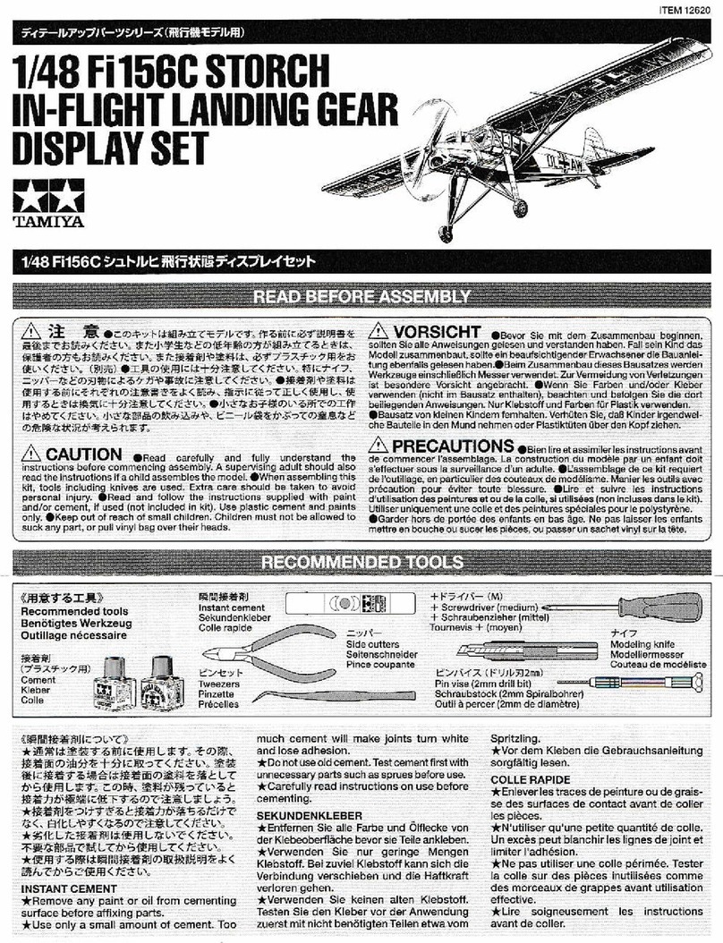 Tamiya Fi156C Storch User manual