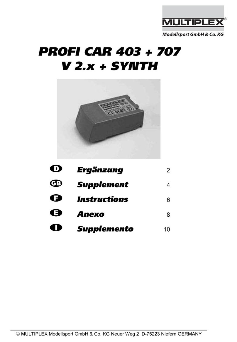 Multiplex PROFI CAR 403 User manual