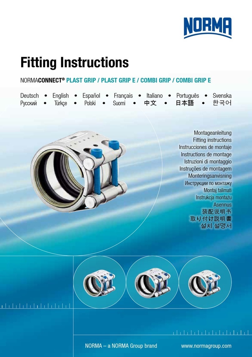 Norma NORMACONNECT PLAST GRIP Fitting instructions