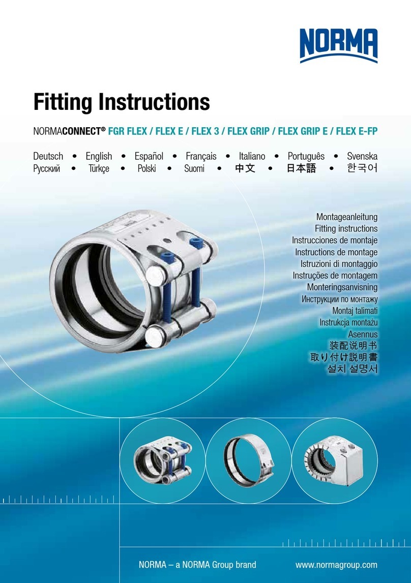 Norma NORMACONNECT FGR FLEX Fitting instructions