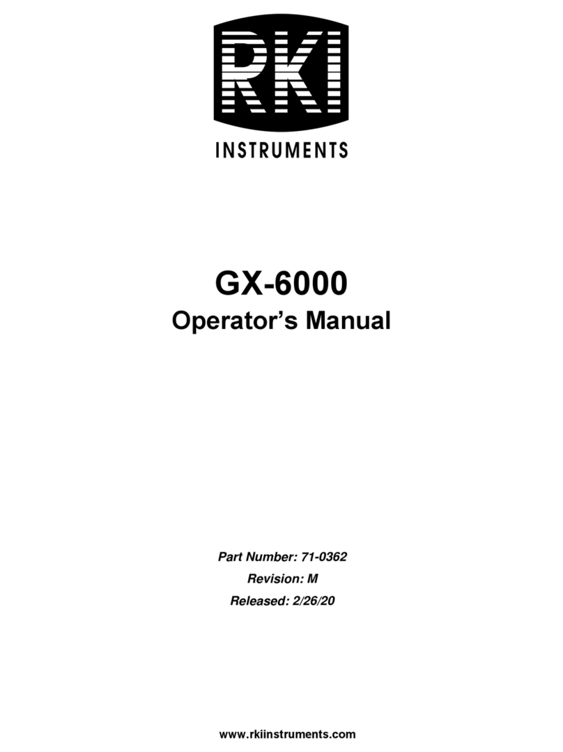 RKI GX-6000 Operator's manual