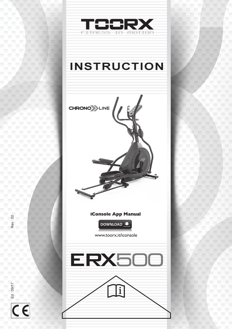 TOORX CHRONO LINE ERX500 Instruction
