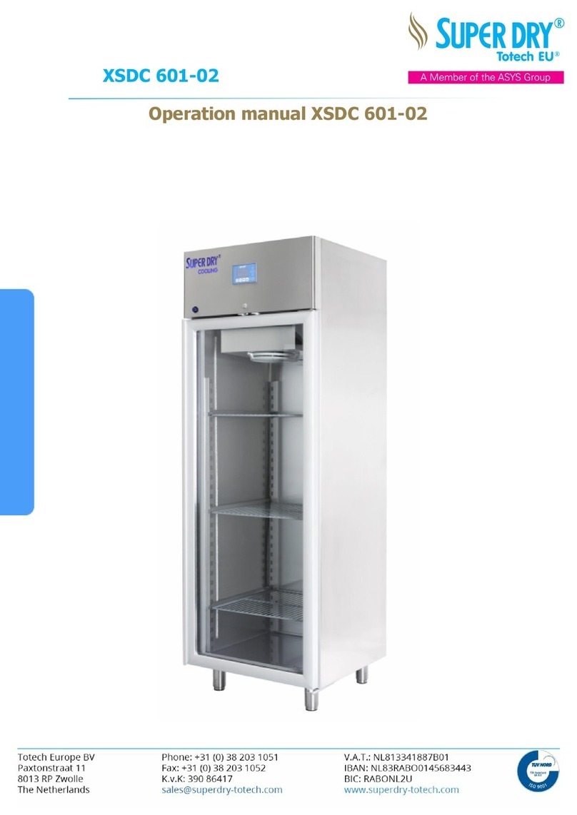 ASYS Super Dry Totech XSDC 601-02 Operation manual