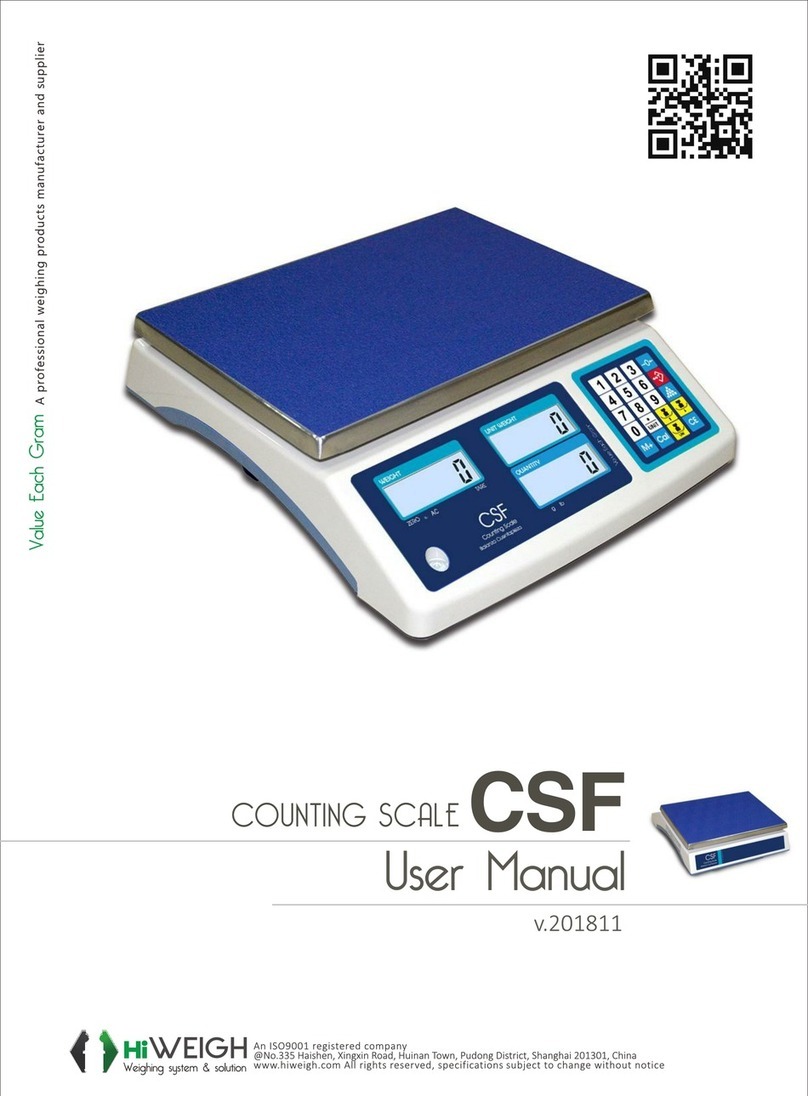 HiWeigh CSF user manual